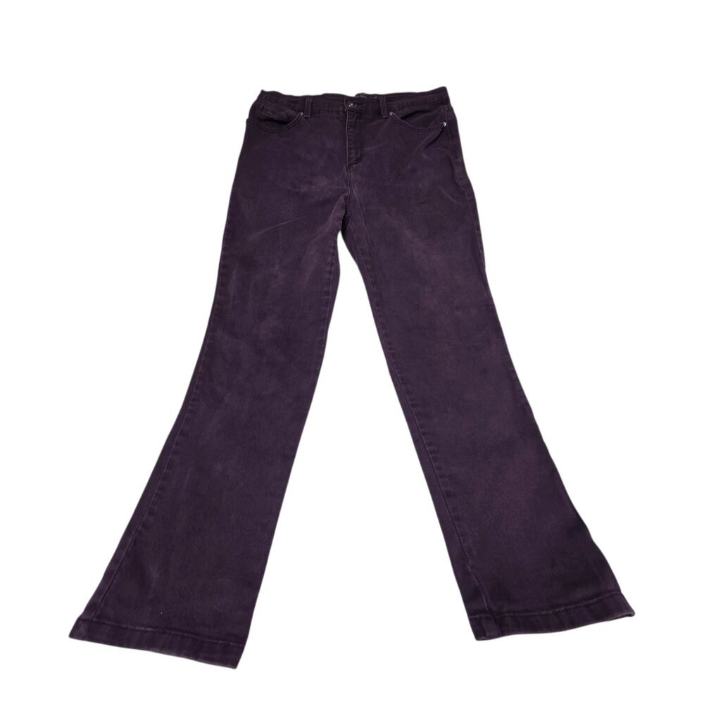 gloria vanderbilt amanda jeans 12 average Slightly Flared Dark Gray